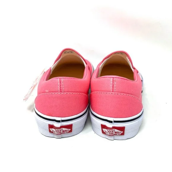 Vans Classic Slip On Pink Lemonade True White Canvas Womens Sneakers VN0A33TBUR1 - Picture 9 of 9
